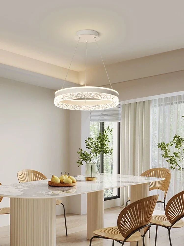 Dining Room Chandelier Modern Minimalist Zhongshan Lamp Net Red Hot Circle Light Luxury Bar Dining Room Dining Table Minimalist