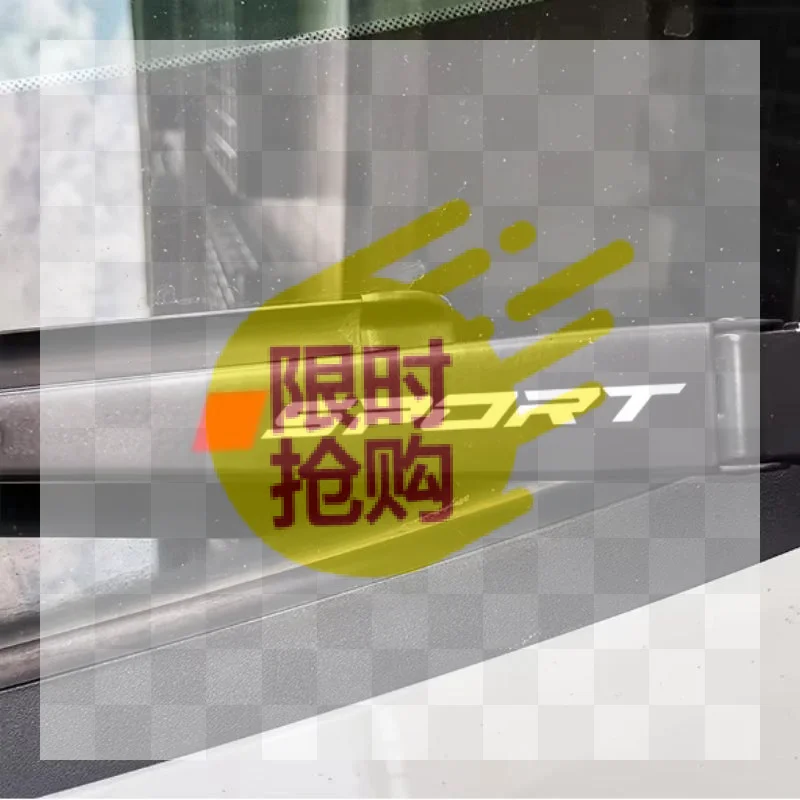 【CMO】1/2/3Pairs Car Windshield Stickers Waving Rear Wiper Stickers Are Available For All Car Models Interior Accessories