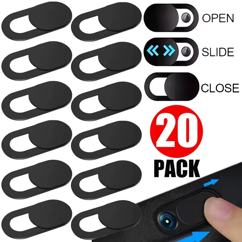 20-1 Uds. Cubierta Universal para cámara web de teléfono móvil para ordenador portátil, pegatinas para lentes de privacidad para tableta, cubiertas protectoras antiespía para cámara