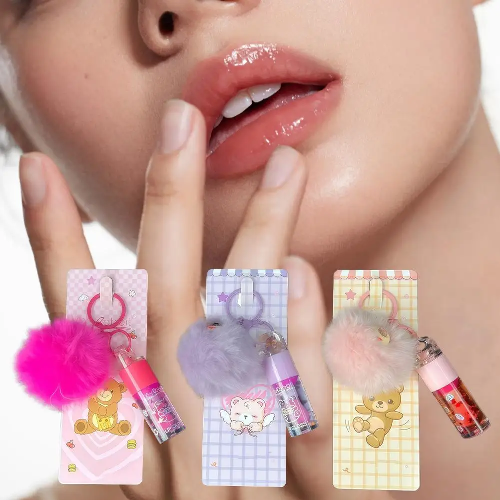 Lucidalabbra a specchio Lucidalabbra Rossetto liquido idratante labbra duraturo Lucidalabbra lungo Olio lucido con pendente sbiadito impermeabile J0D4