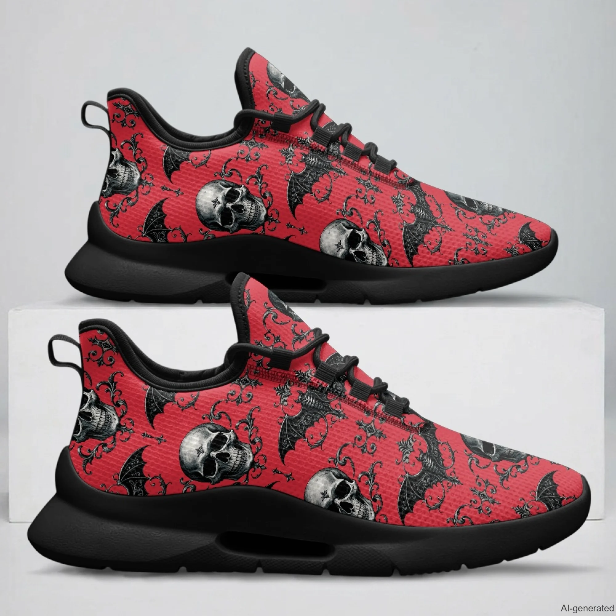 XIXIRIMIDO Tenis Feminino Lace-up Casual Shoes Nurse Sneakers Skull Pattern Man Shoes Women's Sneakers and Casual Shoes 35-48