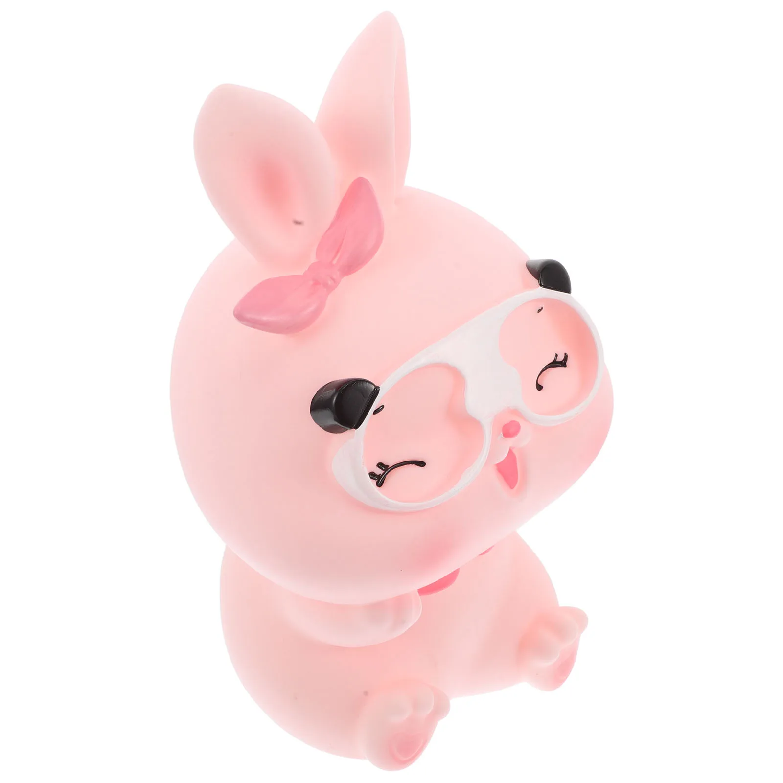 

Piggy Bank Coin Banks Jars Bunny Money Holder Gadgets for Girl Desktop Ornament