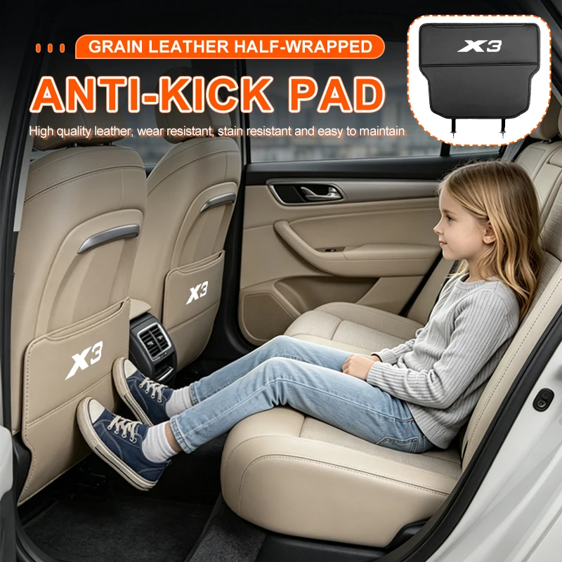 Capa protetora para o encosto do banco do interior do carro, almofada anti-sujidade, bolsa de armazenamento e acessórios para BMW M Performance Alpina