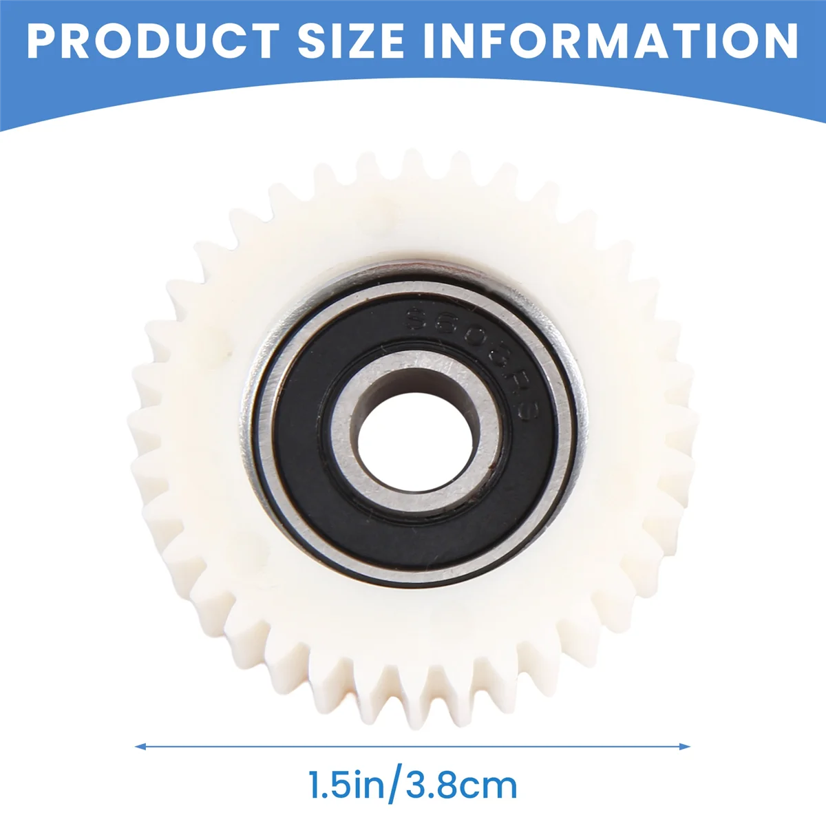 3 uds 36 dientes 38mm Nylon engranaje de Motor electrónico engranajes de rodamiento de bolas para bicicleta eléctrica Bafang