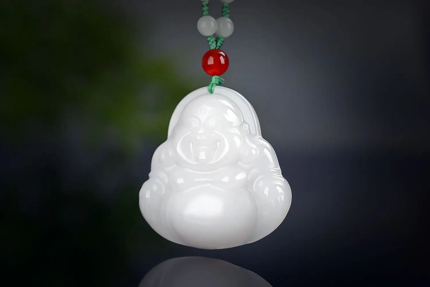 

New Natural Hetian Golden Silky Jade Chain Maitreya Buddha Pendant Fine Necklace Jewelry Festival Gift Accessories