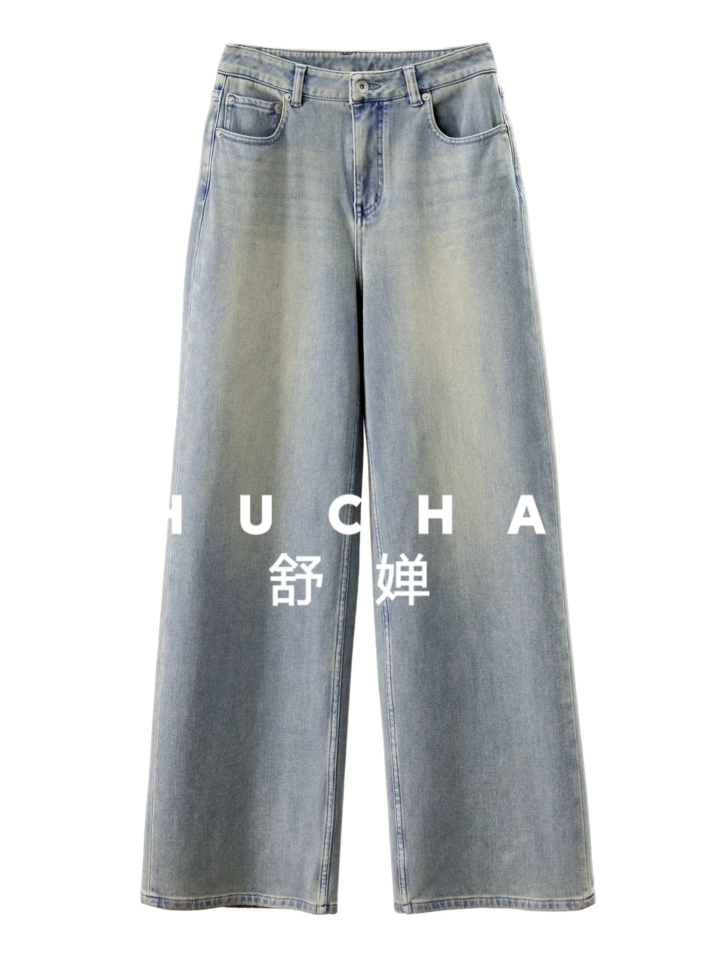 

Four-sided Elastic Velvet Wide-leg Denim Trousers Women 72E6 Pantalon Pour Femme Streetwear Women Jeans Mujer