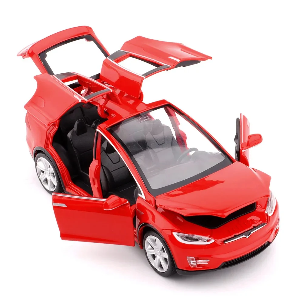 1:32 Simulation MODEL X Alloy Car Model Diecasts & Toy Vehicles Decoration Sound Light Kid Toys For Children Christmas Gifts Boy