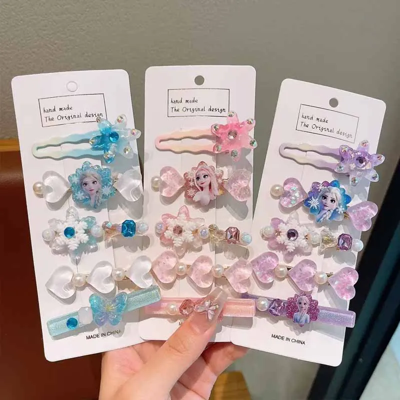 

Children's Imitation Crystal Gemstone Beauty Hair Clips Cartoon Clips Girls Hair Accessories Non-damaging Grip Hair Clips