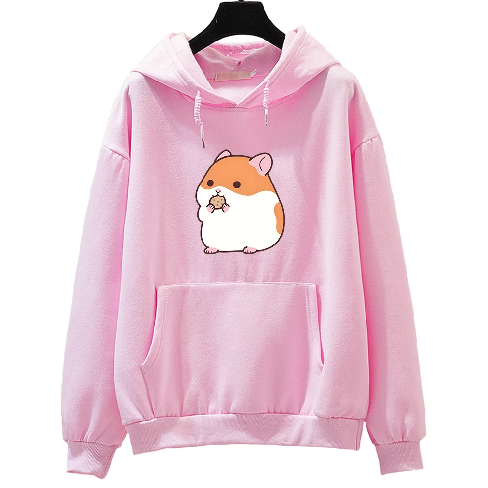 

Hamster Hoodie Animal Cartoon Sweatshirts Streetwear Kawaii Cute Winter Pullover Regular Fit for Boys/Girls Long Sleeve Soft Top