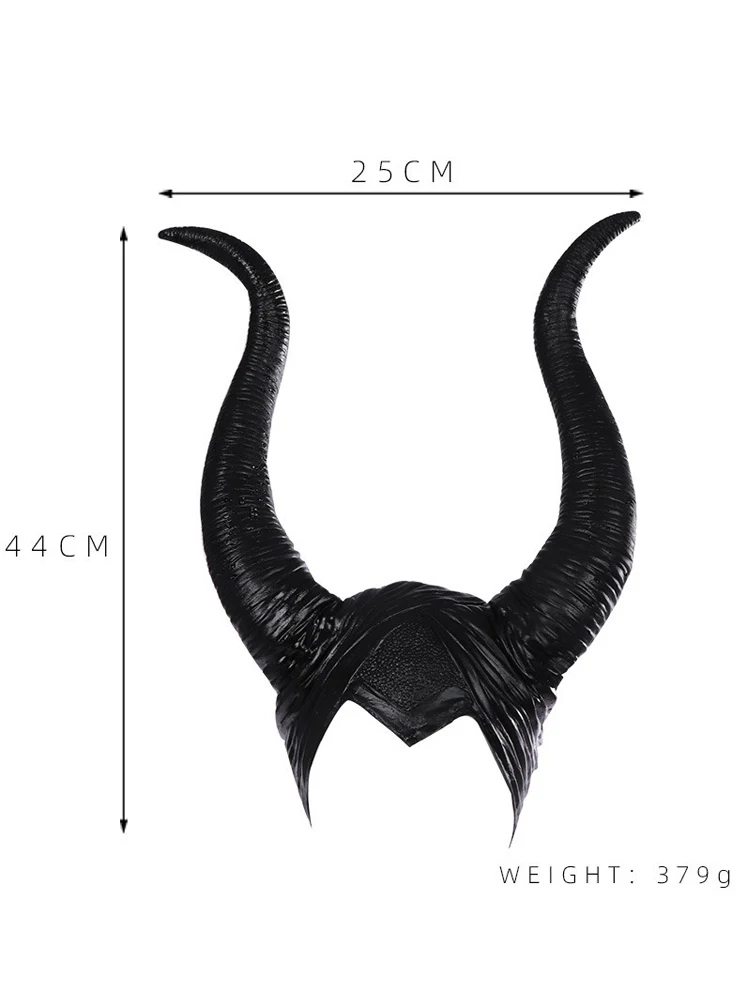 Halloween Adult Horror Costumes Anime Witch Headdress Props Girls Horns Hat Latex Headgear Purge Mask Party Jolie Cosplay Hat