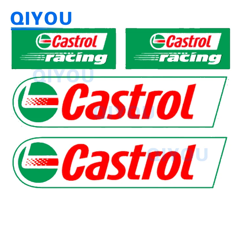 High Quality Reflective Die-cut CASTROL Car Stickers Suitable for PVC Stickers on Helmet Off-road Vehicle Bodies Motorcycle