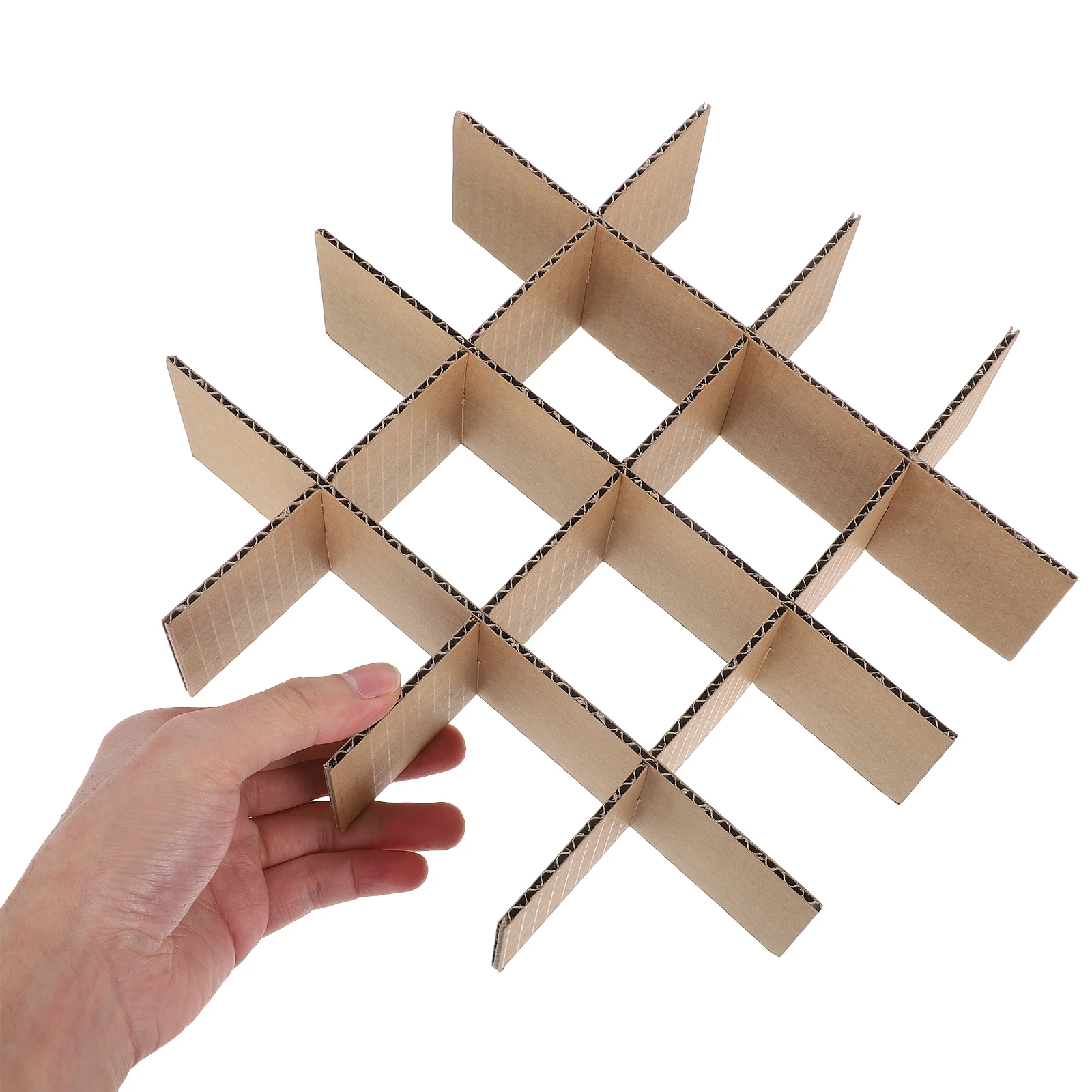 6 قطعة مقسم الورق المقوى للحرف اليدوية التخزين المنظم صناديق التعبئة حماة الشحن صندوق التعبئة والتغليف الشبكة حامي المموج