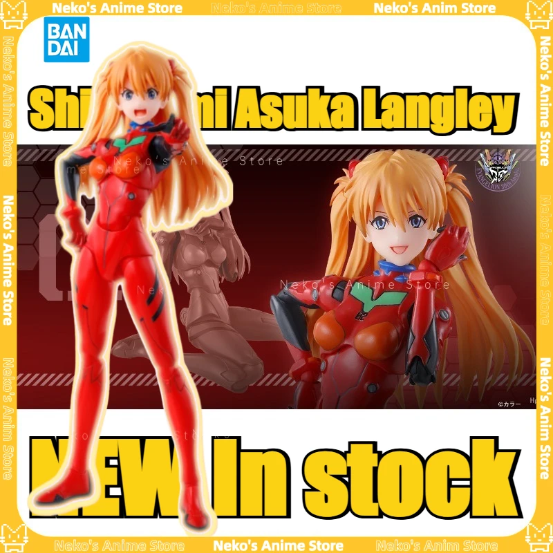 【Auf Lager】BANDAI S.H.Figuarts Shikinami Asuka Langley Actionfigur Anime Modell Trendy Toys Desktop Doll Collectibles Geschenk