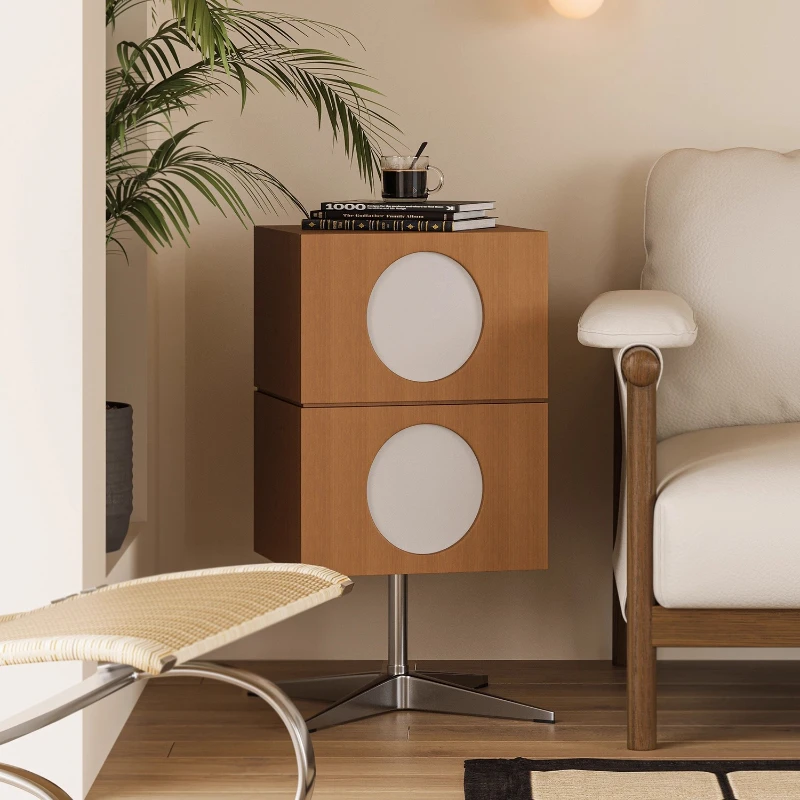 

Bedroom bedside table small apartment living room bucket cabinet Bauhaus simple medieval locker