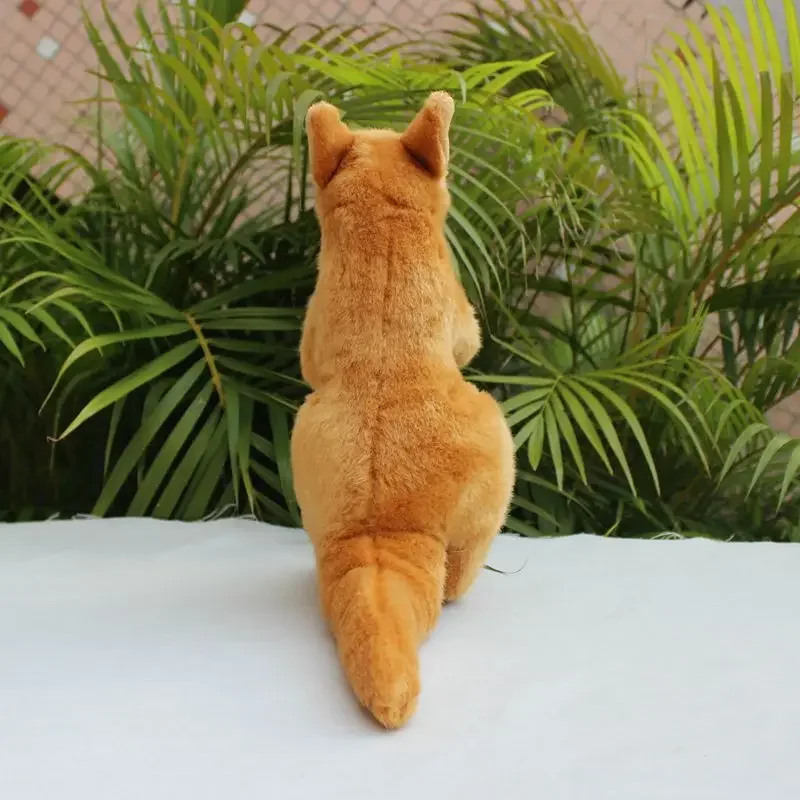 Canguro de peluche de alta fidelidad, juguete de peluche de canguro realista, muñeco de simulación de animal relleno de canguro realista, regalos de juguete para niños