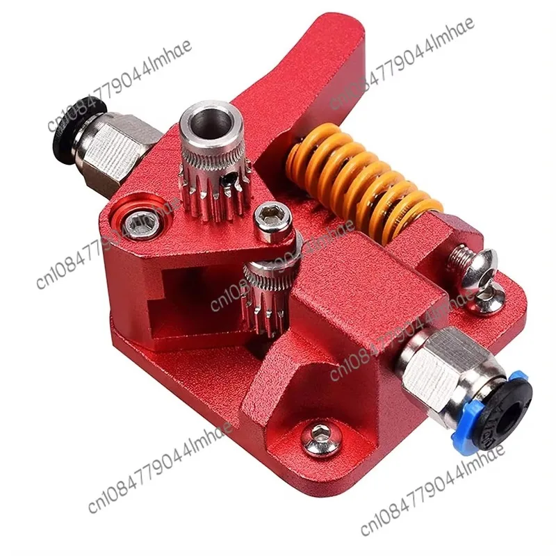 Red Extruder Aluminum Block Aluminum Alloy Material MK8 1.75mm Double This Wheel Extrusion