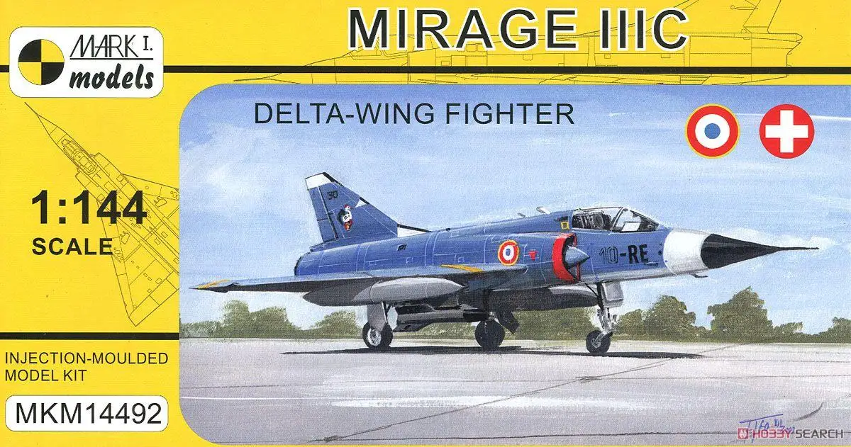 

Mark.I Models MKM14492 1/144 MIRAGE IIIC DELTA WING FIGHTER Model Kit