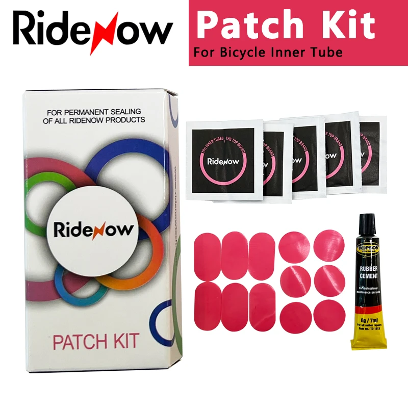Ridenow Patch Kit TPU Bike Inner Tube Repair Tool Road Bicycle Tire 700C x 23 25 28 32C MTB Bike Tyre 26 27.5 29er BMX 20'' 16''