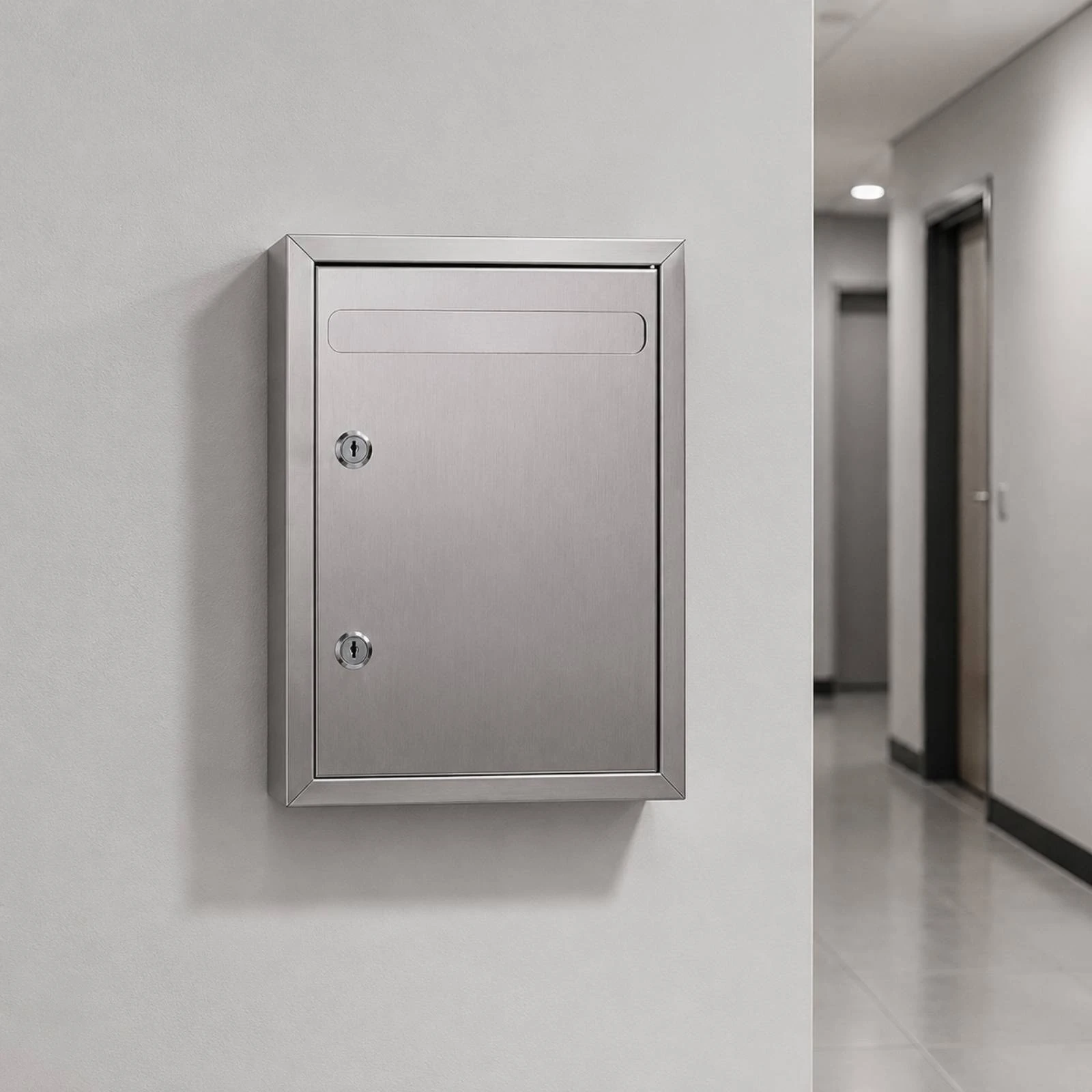 Wall-Mounted Suggestion and Complaint Box Long-Lasting Stainless Steel Suggestion Box with Lock Heavy-Duty Indoor Outdoor
