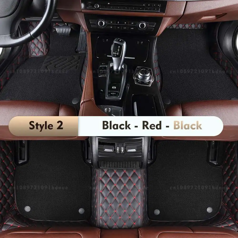 For Mercedes Benz GLK class X204 2008-2015 14 13 09 12 Double Layer Car Floor Mats Custom Foot Pads Carpet Interior Accessories