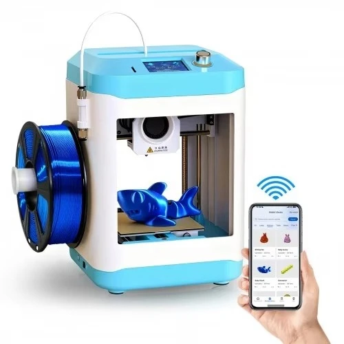

Mini 3D FDM Printer Fully Assembled for Kids and Beginners WiFi Home Printer