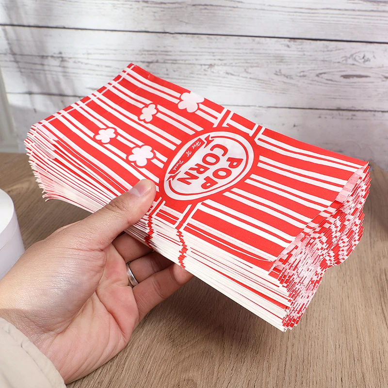 10/50Pcs Popcorn Taschen Verpackung Eimer Snack Leckereien Container Hochzeit Geburtstag Party Film Nacht Liefert Karneval Lebensmittel Tasche box – Detail 7