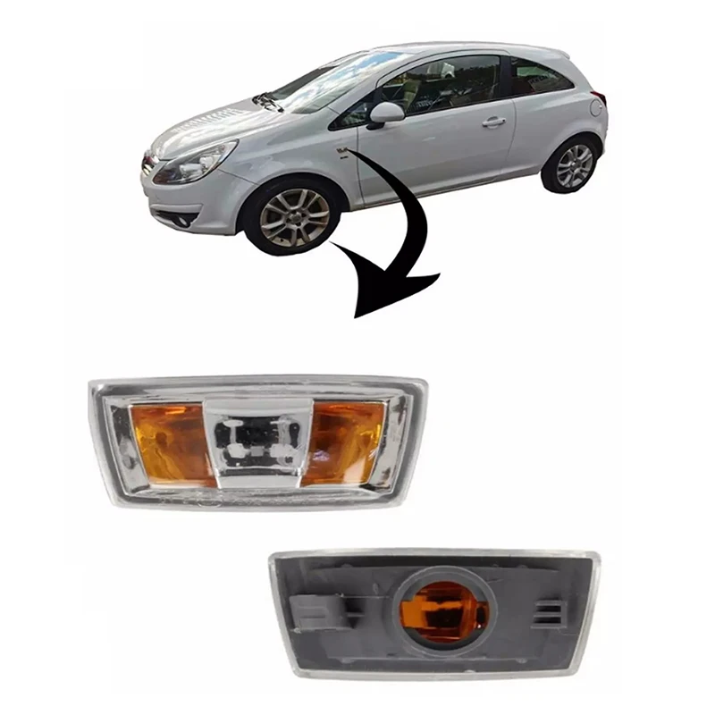 1PC AUTO SIDE INDICATOR REPEATER LIGHT LAMP FOR VAUXHALL ASTRA H CORSA D RIGHT/LEFT Car Lights Accessories
