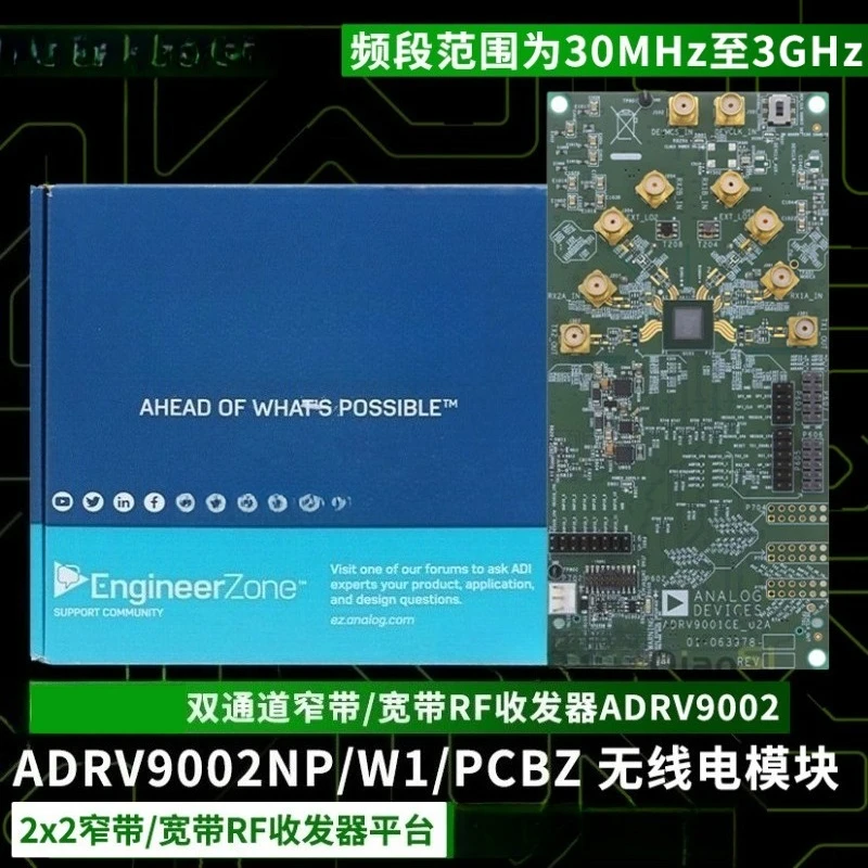 For ADRV9002NP/W1/PCBZ W2 Radio Card, Dual Narrowband/Wideband RF  ADI