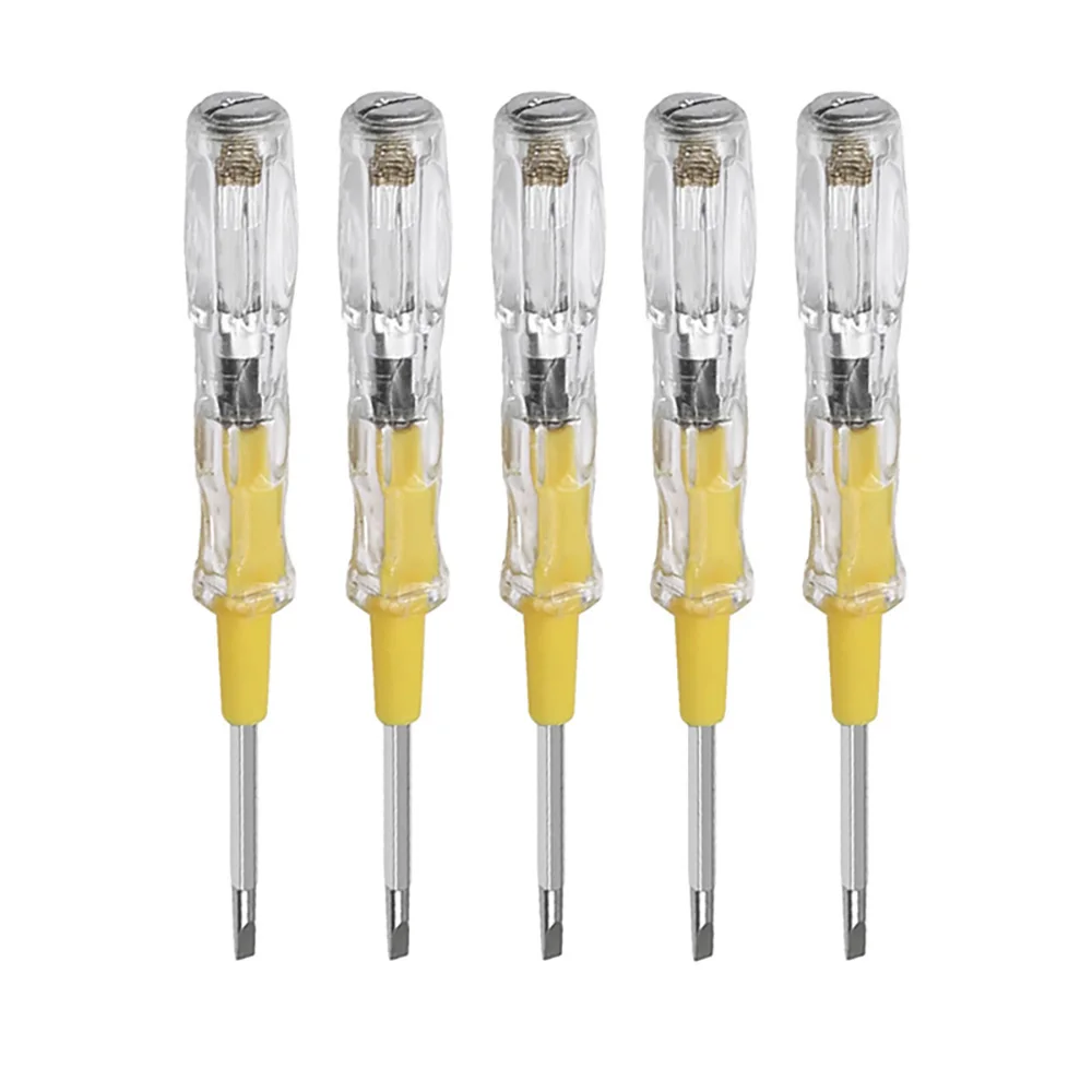 1/2/5pcs AC100-500V rilevatore di tensione Tester elettrico penna strumento di riparazione cacciavite a doppia testa rimovibile