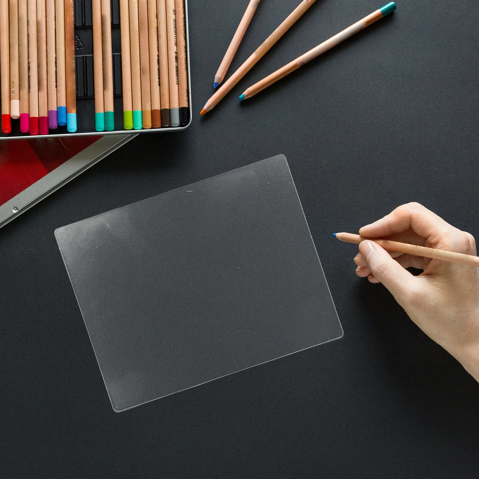 

8"X10" Gel Printing Plate For Kids Reusable Soft Monoprinting Supplies Easy Clean Art Transfer Tools For Craft Scrapbooking