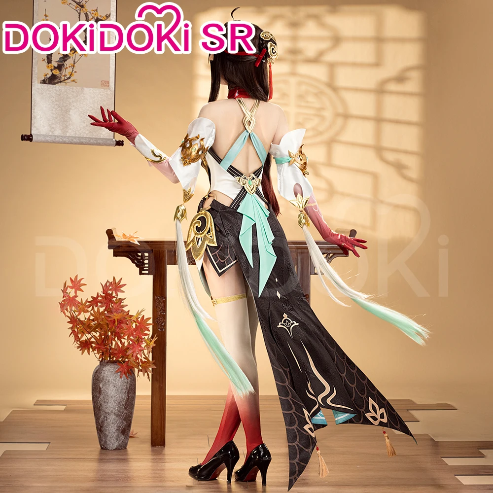 Lingsha Cosplay Costume Game Honkai: Star Rail DokiDoki-SR HSR Women Costume Lingsha Cosplay Wig Metal Accessories Ling Sha