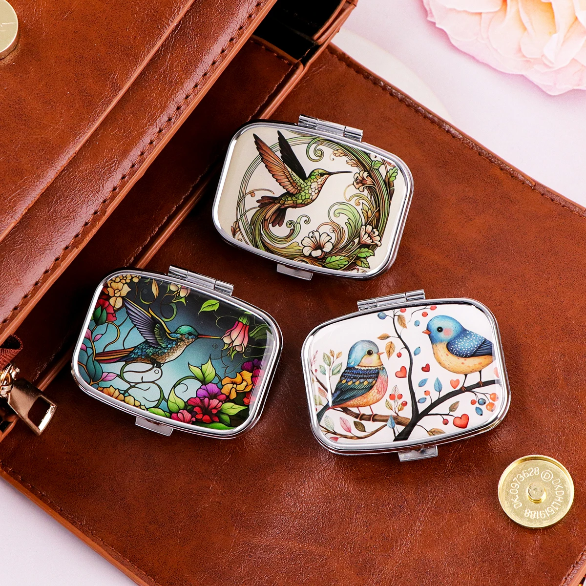 Nette Vogel Pille Boxen Cartoon Versiegelt Subpaket Fall Tragbare Medizin Box Mini Organizer Lagerung Pillen Container Fall