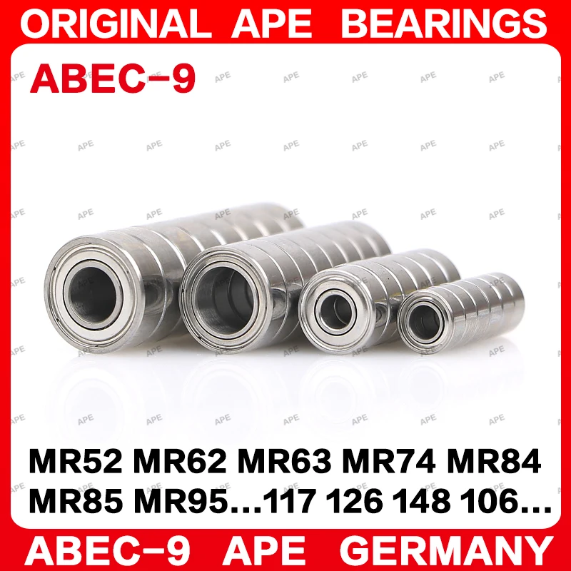 10szt ABEC-9 łożysko MR52ZZ MR62ZZ MR63ZZ MR74ZZ MR84ZZ MR95ZZ MR104ZZ MR105ZZ MR106ZZ MR115ZZ MR117ZZ MR128ZZ MR126ZZ łożyska