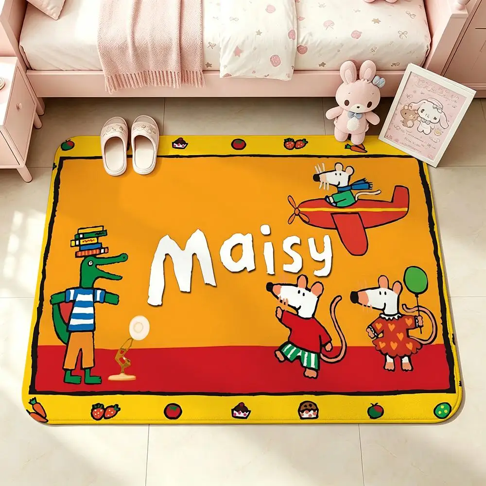 IP-Maisy MouseS Floor Mat Bedroom Carpet, Bathroom Foot Mat, Doormat, Non-Slip Absorbent Multi-Use