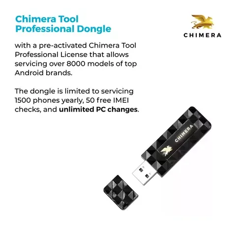 Chimera Dongle / Chimera pro tool Dongle (authenticador) para módulo Samsung 12 meses de ativação de licença