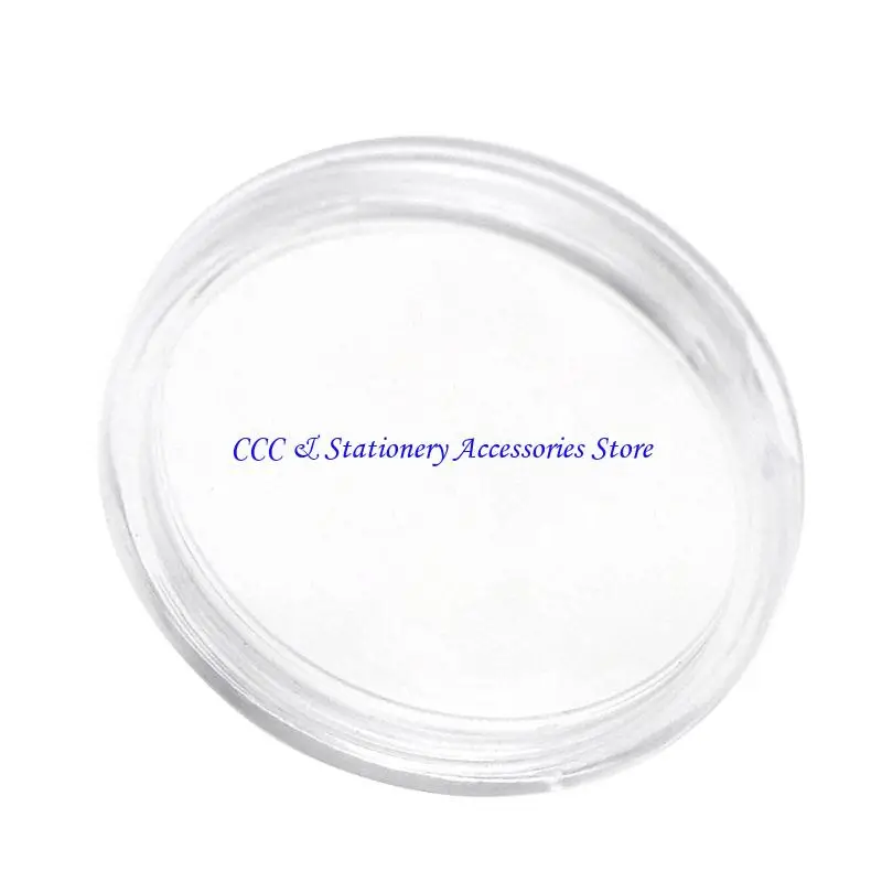 Q1JC 10PCS 25mmコインホルダーラウンドアクリルコイン用ケース用のオーガナイザーボックスコインnfcタグカードコレクション用防水