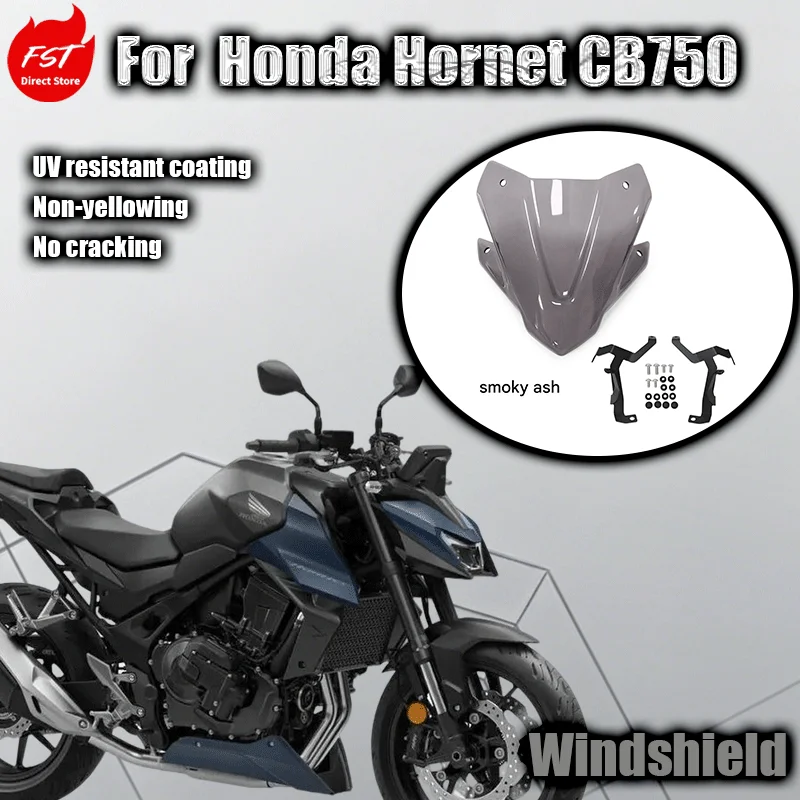 

Модифицированное переднее ветровое стекло для Honda Hornet CB750, 2023-2024, гоночные детали для переднего ветрового стекла