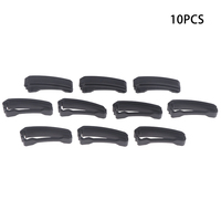 10 Pcs/Pack Quick Slip Keeper Buckle End Clip Slider Black For Molle Tactical Backpack Adjusting Strap Webbing 20-50mm