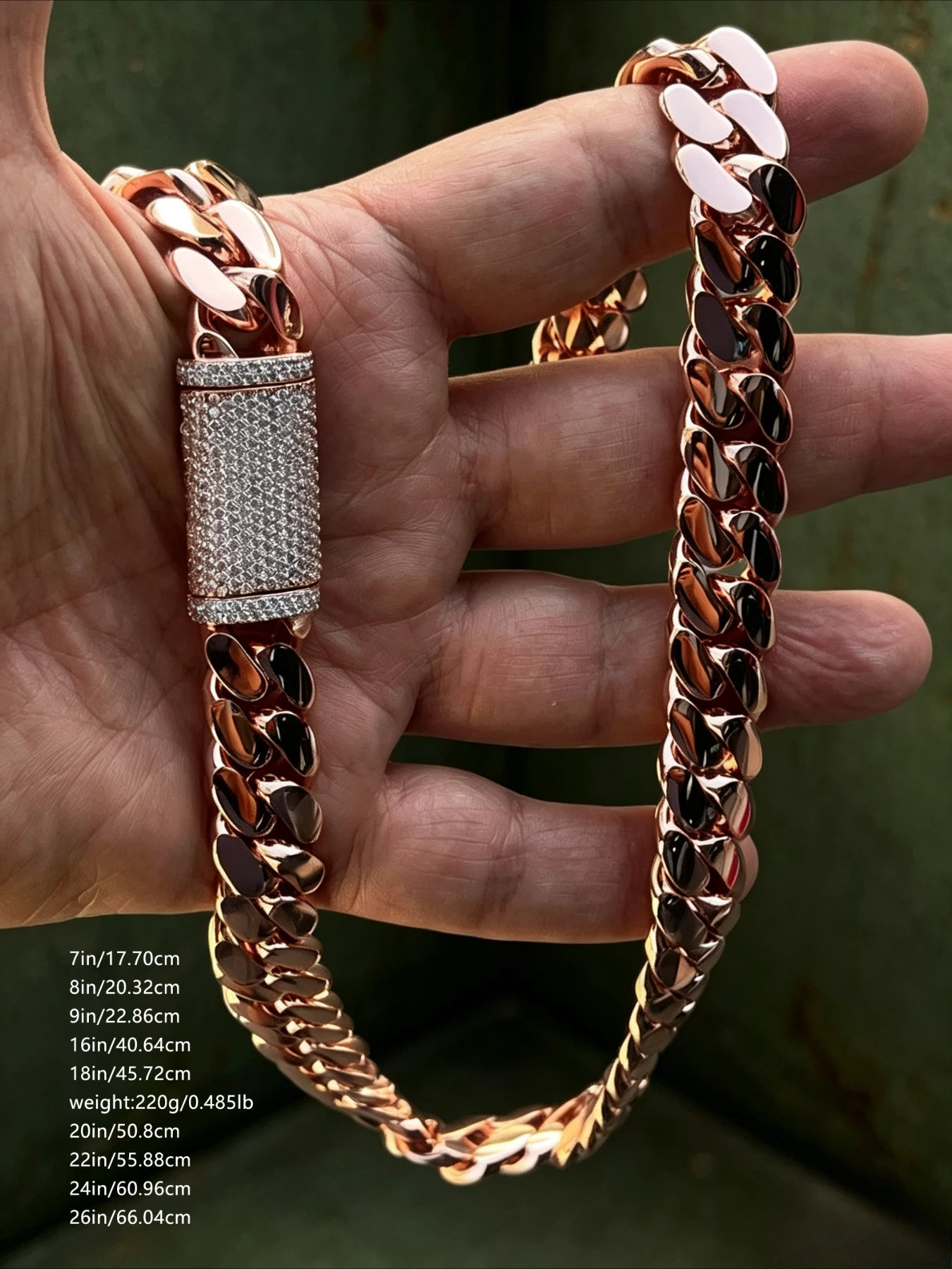 20Mm Light Luxury Luxury Cuban Jewelry,Solid Filling Materials Are Solid,Classic Miami Design Language,Thanksgiv Halloween Gifts