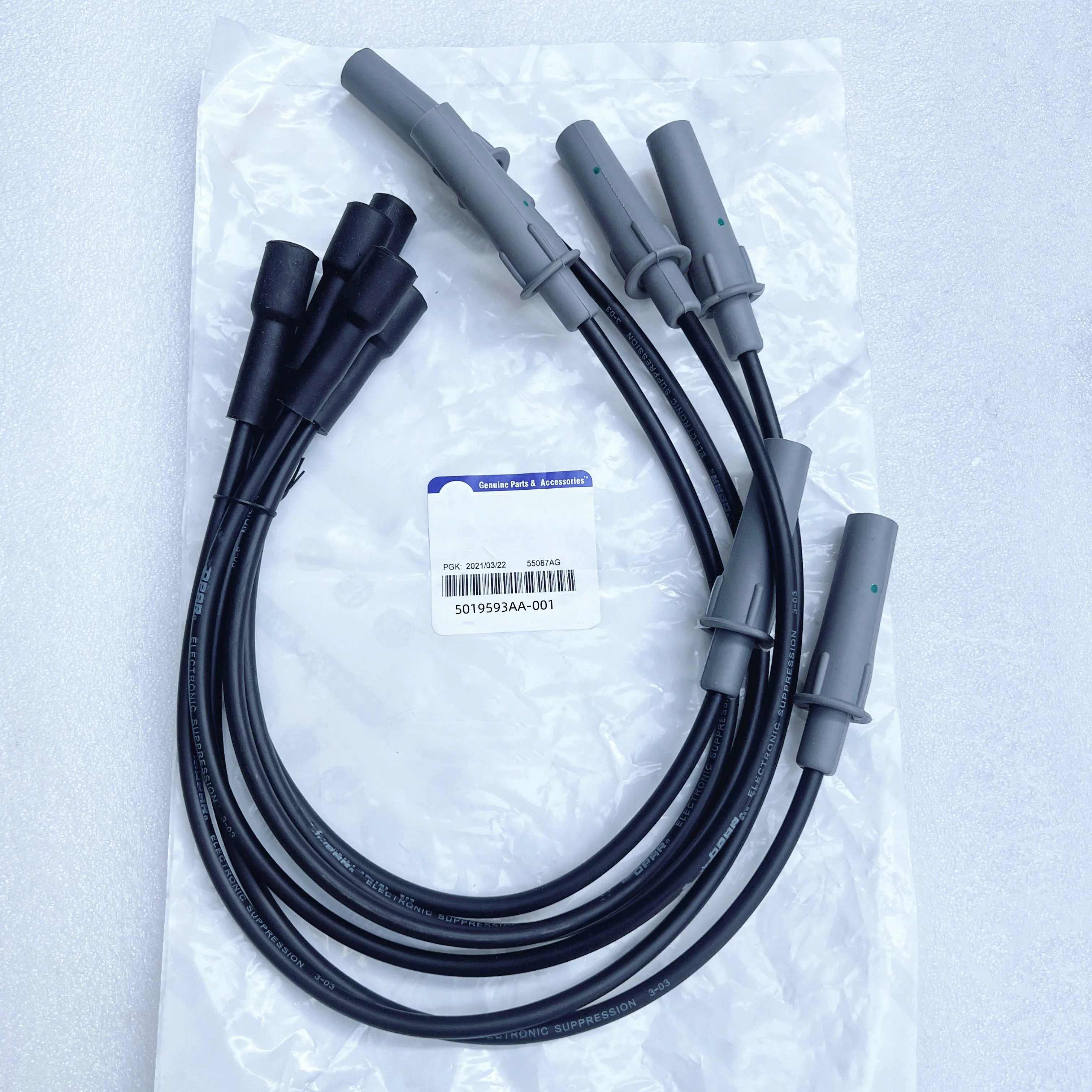 

6PC/kit Ignition Cable (Ignition Wire, Cylinder Partition Wire) 5019593AA, suitable for: 3.0L, 3.3L,3.8L, Voyager RG, Caravan R2