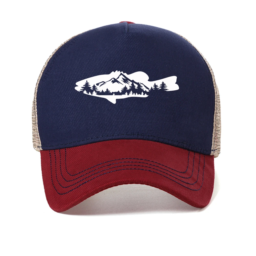 

Forest and Fish Men/Women print baseball cap Funny Retro Hip Hop Harajuku Streets caps fashion causal adjustable snapback hats