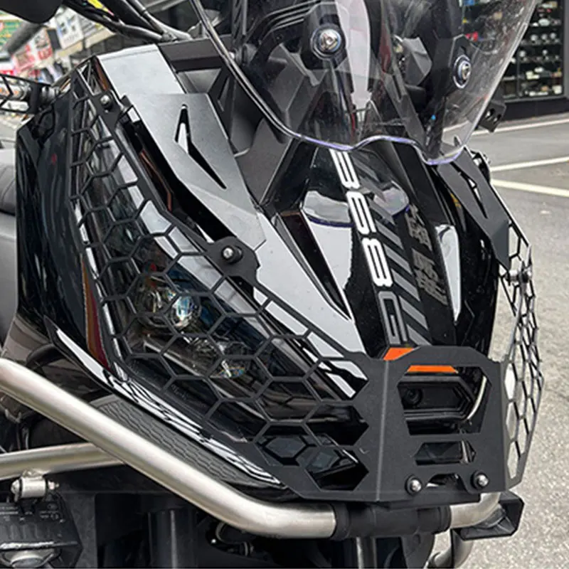 Motorcycle Headlight Guard Grille Cover Front Lamp Protector For Zontes 368G ADV Scooter Modification Accessories