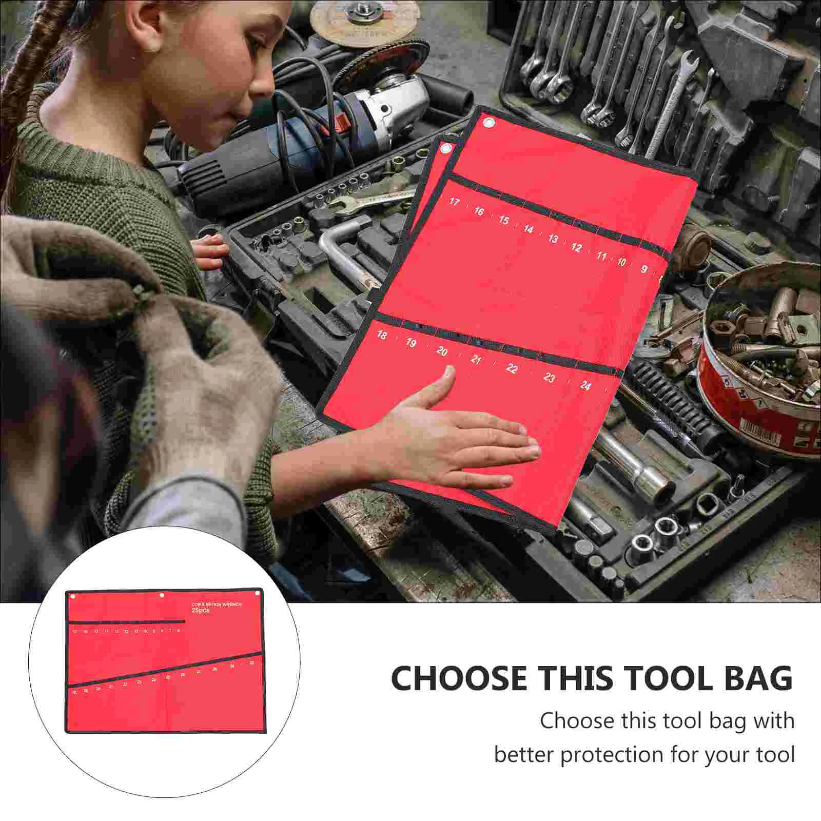 حقيبة منظم وجع لأدوات الإصلاح ، حقيبة الأدوات ، مجموعة أدوات الجيب ، حقيبة التخزين ، حامل البراغي