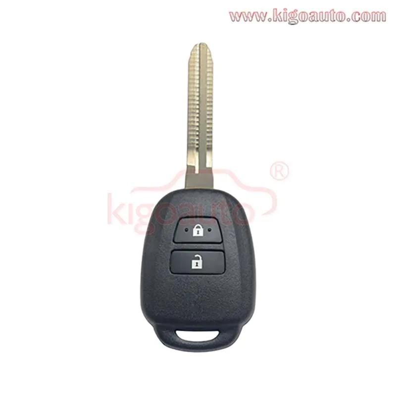 KIGOAUTO-llave de cabeza remota Tokai Rika B51TE, 2 botones, 315Mhz, H/sin Chip, para Toyota PN 89070-52D70