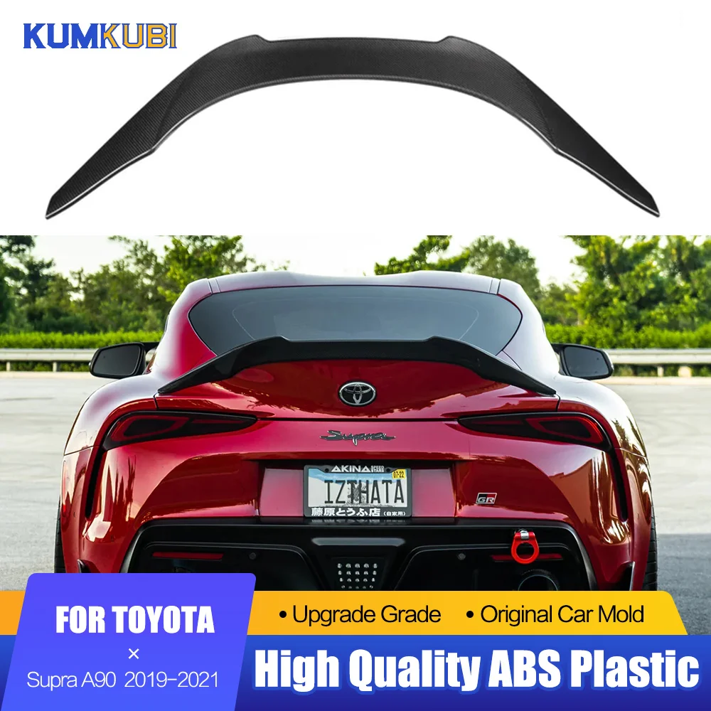 

For Toyota SUPRA A90 Spoiler 2019 2020 2021 High Quality ABS Plastic Rear Roof Spoiler Wing Trunk Lip Boot Cover Car Styling
