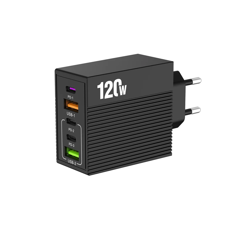 Xiaomi Multi Port 3PD + 2USB Зарядное устройство для мобильного телефона Сверхбыстрая зарядная головка 5 портов ЕС США Британская вилка для Samsung Iphone Tablet Новый