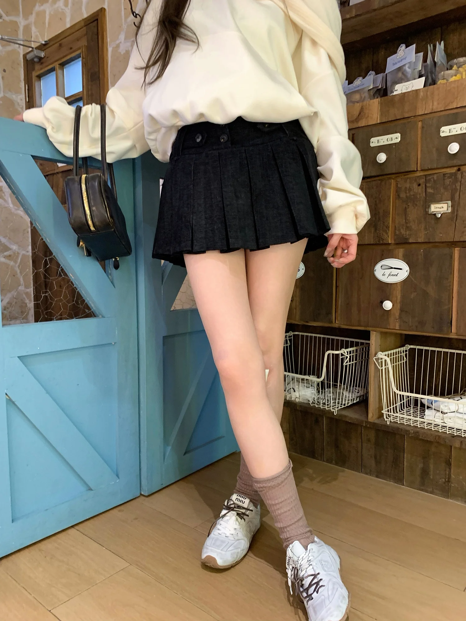

Low Waist Pleated Skirt Slimming High Lengthening Sexy Girl Project F-Project f Body Skirt Women's Faion