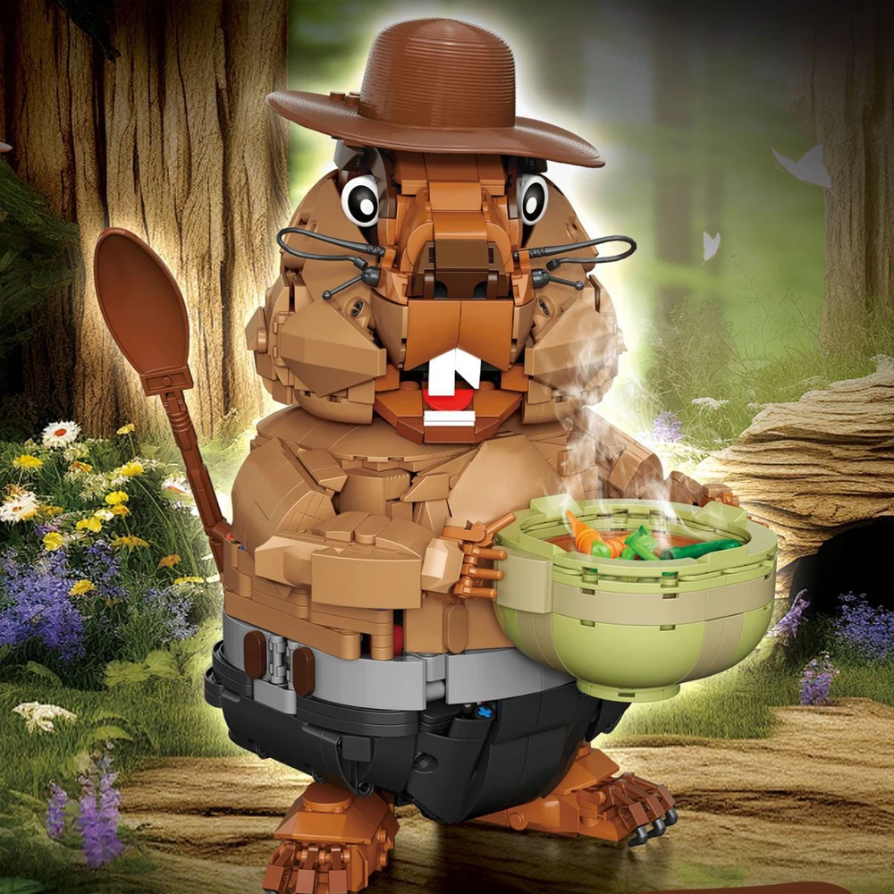 

В НАЛИЧИИ MOC Idea, строительные блоки с животными, сборка кирпичей, модель игрушки «сделай сам» для детей, рождественские подарочные наборы