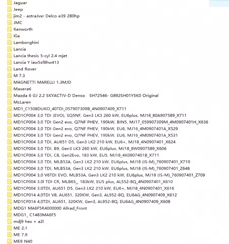Newest 93GB WinOLS DAMOS Big Pack Damos Mappacks Archive for ECU Chip Tuning All Data Maps Files Compatible with WinOLS Software