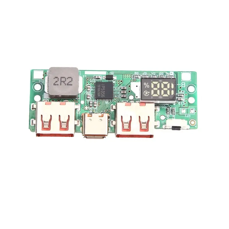 B29C-Fast Charging 5V 3A Lithium Battery Module Digital Display TYPE-C Micro USB QC3.0 QC2.0 PD3.0 PD2.0 IP5356 AFC FCP